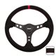 Grant Steering Wheel - Suede Deep Dish With Red Center Marker