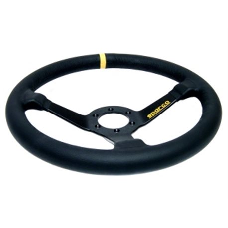 Sparco Racing 345 - Volant en Cuir Noir de 350mm