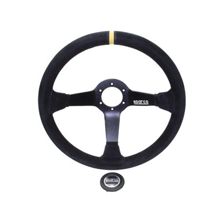 Sparco Racing 325 - Volant en Suede Noir de 350mm ( Super Profond ) 