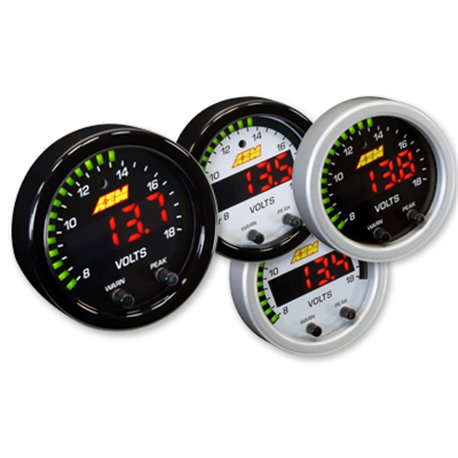 AEM X-Series Volts Gauge 8-18V