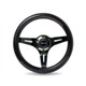 NRG - Black Dark Wood Grain Steering Wheel