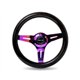 NRG - Black Dark Wood Grain Steering Wheel