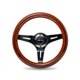 NRG - Classic Dark Wood Grain Steering Wheel