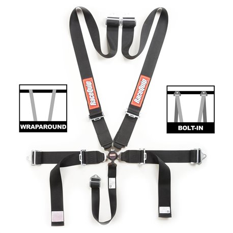 Ceinture RaceQuip Sportsman Camlock - Noire