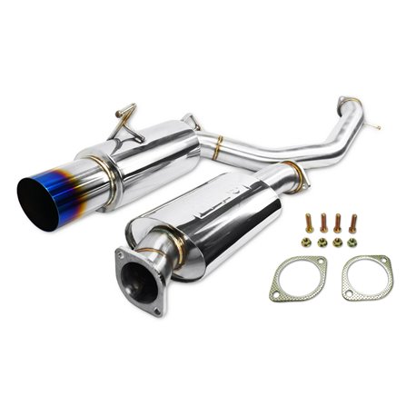 ISR Performance GT Single Exhaust With Burnt Tip - Nissan 370Z