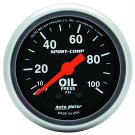 Autometer Oil Pressure MECH Sport-Comp Gauge