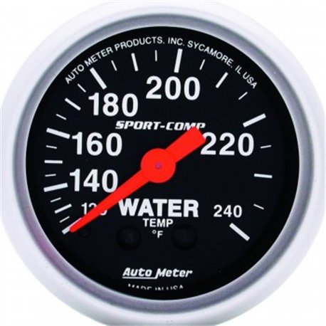 Autometer Water Temp MECH Sport-Comp Gauge