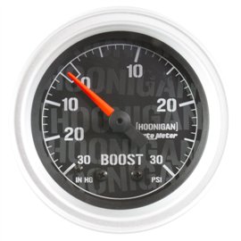 Jauge de Pression (Boost) Autometer 2-1/16" 30 IN.HG -30 PSI Mech HOONIGAN