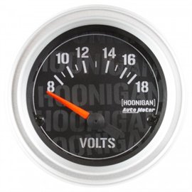 Autometer 2-1/16" Voltmeter 18V Electric HOONIGAN Gauge