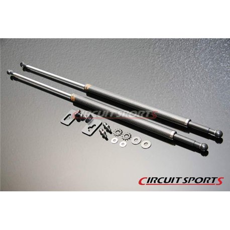 Circuit Sports - NISSAN S13 89-94 240SX CARBON ENGINE HOOD DAMPER