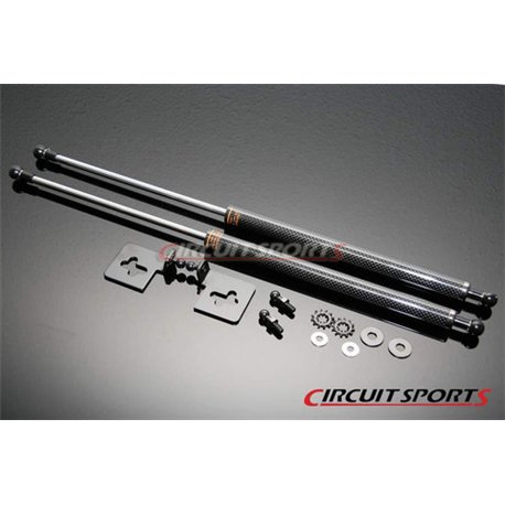 Circuit Sports - NISSAN S14 95-98 240SX CARBON ENGINE HOOD DAMPER