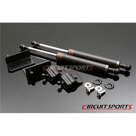 Circuit Sports - NISSAN Z34 2009+ 370Z CARBON ENGINE HOOD DAMPER