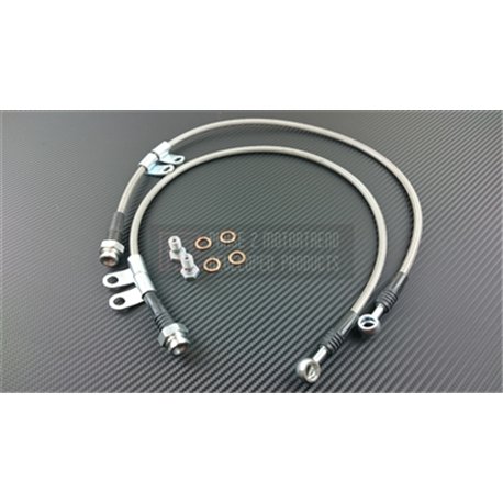 P2M - NISSAN Z33 350Z STEEL BRAIDED FRONT BRAKE LINES