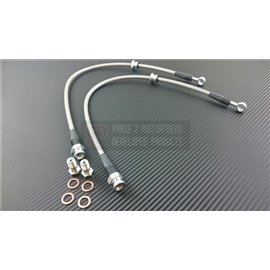 P2M - MITSUBISHI EVO 8 STEEL BRAIDED FRONT BRAKE LINES