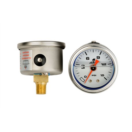Aeromotive 0-15psi Fuel pressure Gauge