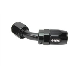 ISR Performance Black Anodized AN Hose End Fittings - 45 Degrees