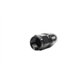 ISR Performance Black Anodized AN Hose End Fittings - Straight