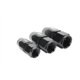 ISR Performance Black Anodized AN Hose End Fittings - Straight