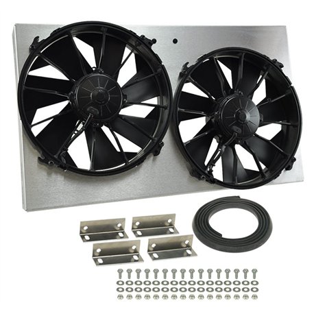 Derale High Output Dual 12" Rad Fan Shroud Kit