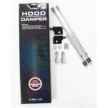 NRG - Hood Damper Kit Polished - Integra 94-01