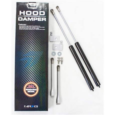 NRG - Hood Damper Kit Carbon Fiber - RX8 & Protégé