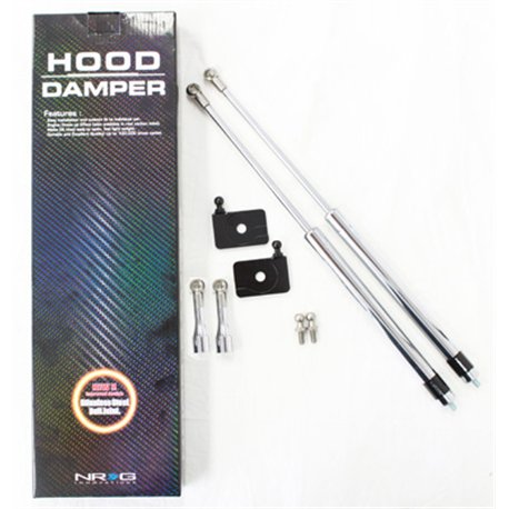 NRG - Hood Damper Kit Polished - RX7 93-97