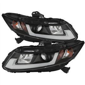 Spyder Headlight Projector Civic 12-14 (Except 14 Coupe) Black