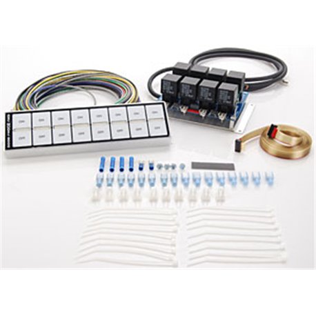 ARC Flat Touch Switch Panel - Aluminum, dash mount, 8.750