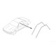 OEM Nissan Door Weather Strip (Upper) - Skyline R32 GTR & GTS-T 2 Doors